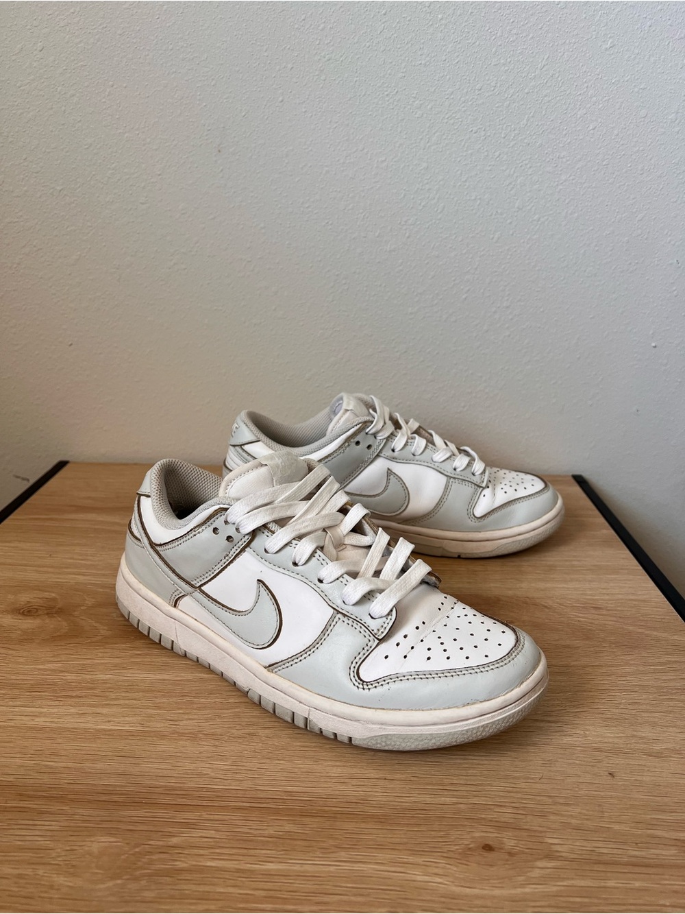 Nike Dunk Low Photon Dust Grey White Sneakers [7.5] Leather DD1503-103 Low Top